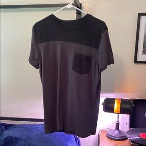 Hurley Black Striped Men's L Shirt